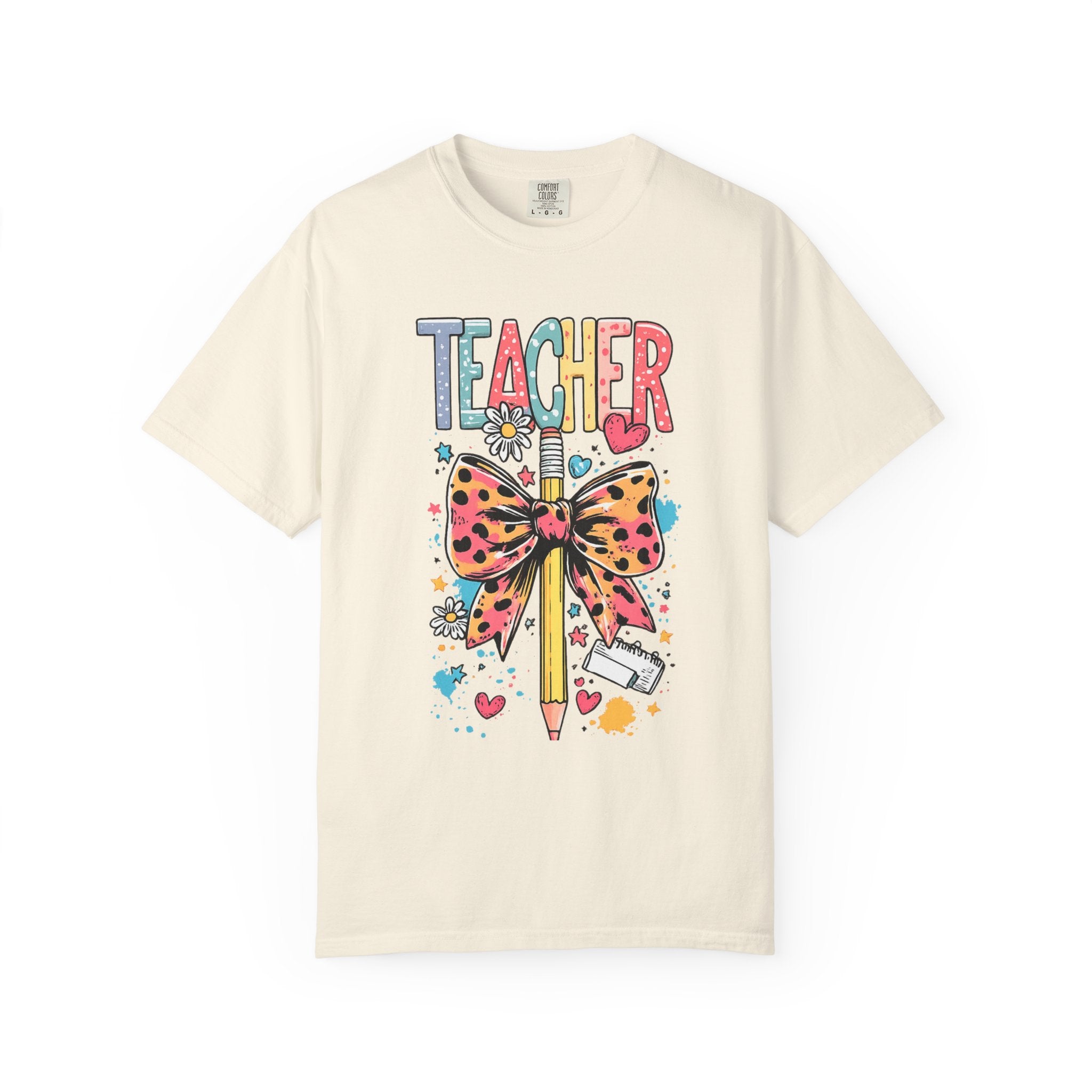 Colorful Leopard Print Back‑to‑School Tee