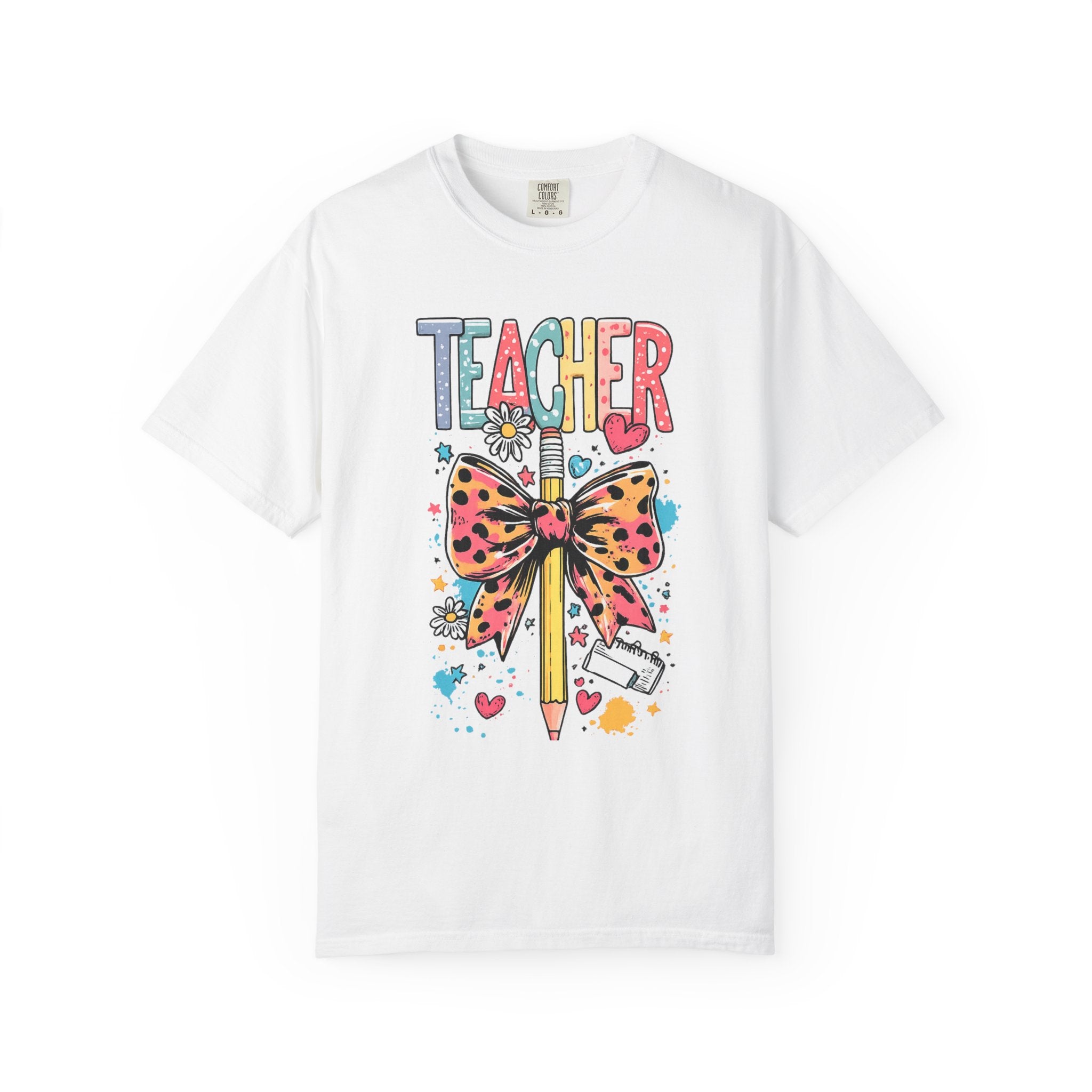 Colorful Leopard Print Back‑to‑School Tee