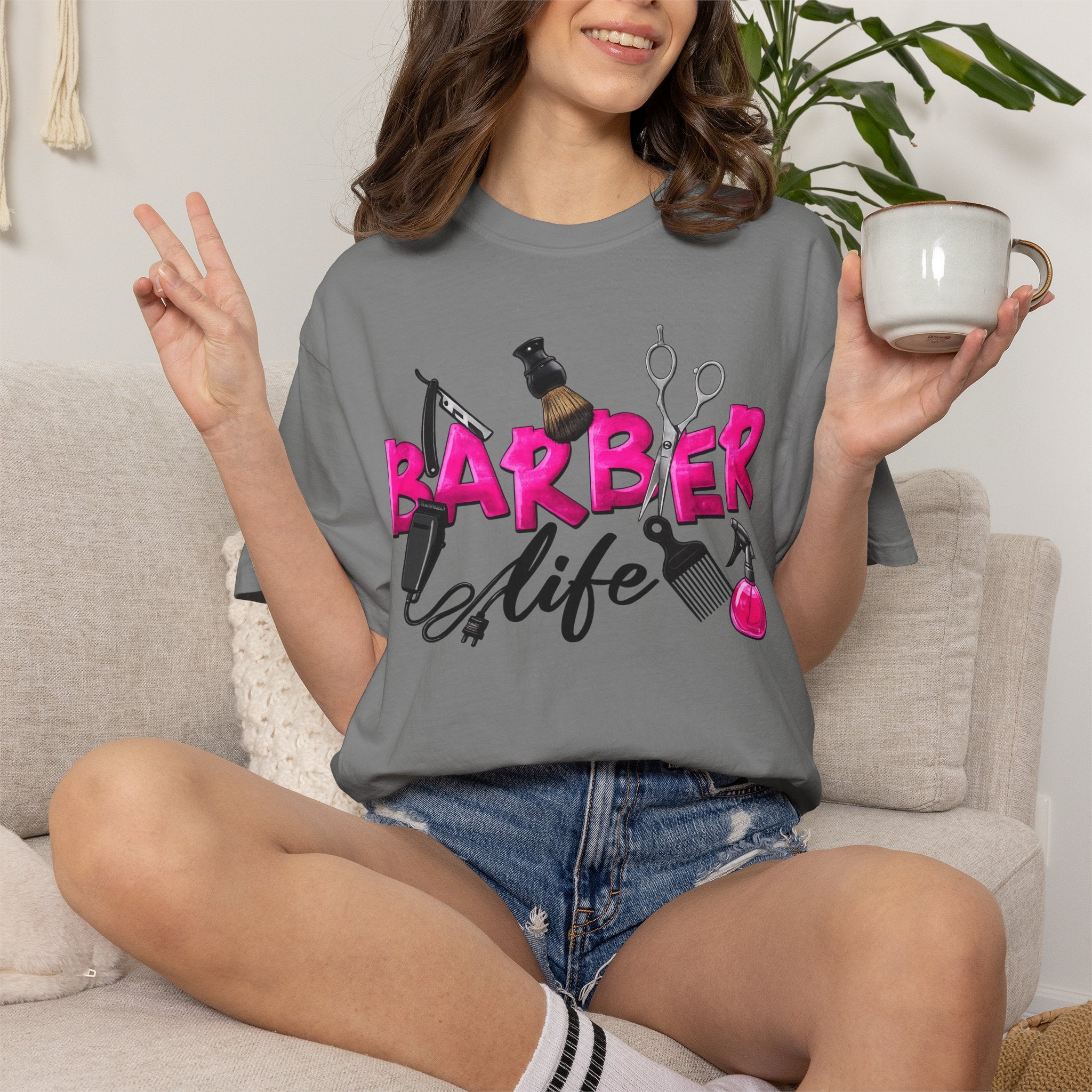 Barber Life T-Shirt — Barber Tools Graphic Tee