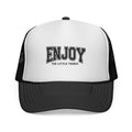 Enjoy Trucker Cap — "Enjoy The Little Things" Vintage Mesh Hat