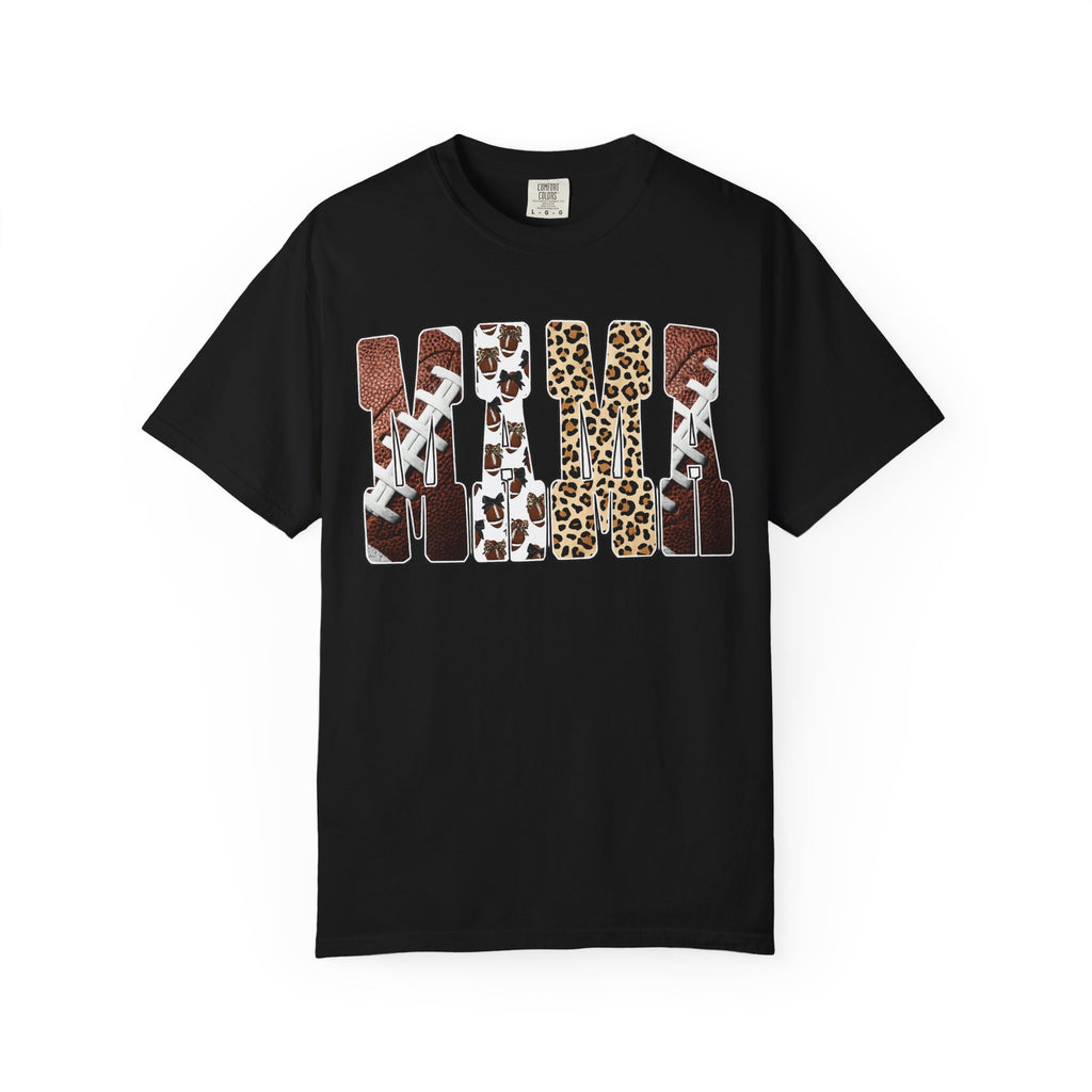 Playful 'LOVE' Graphic T-Shirt — Leopard & Patchwork Lettering