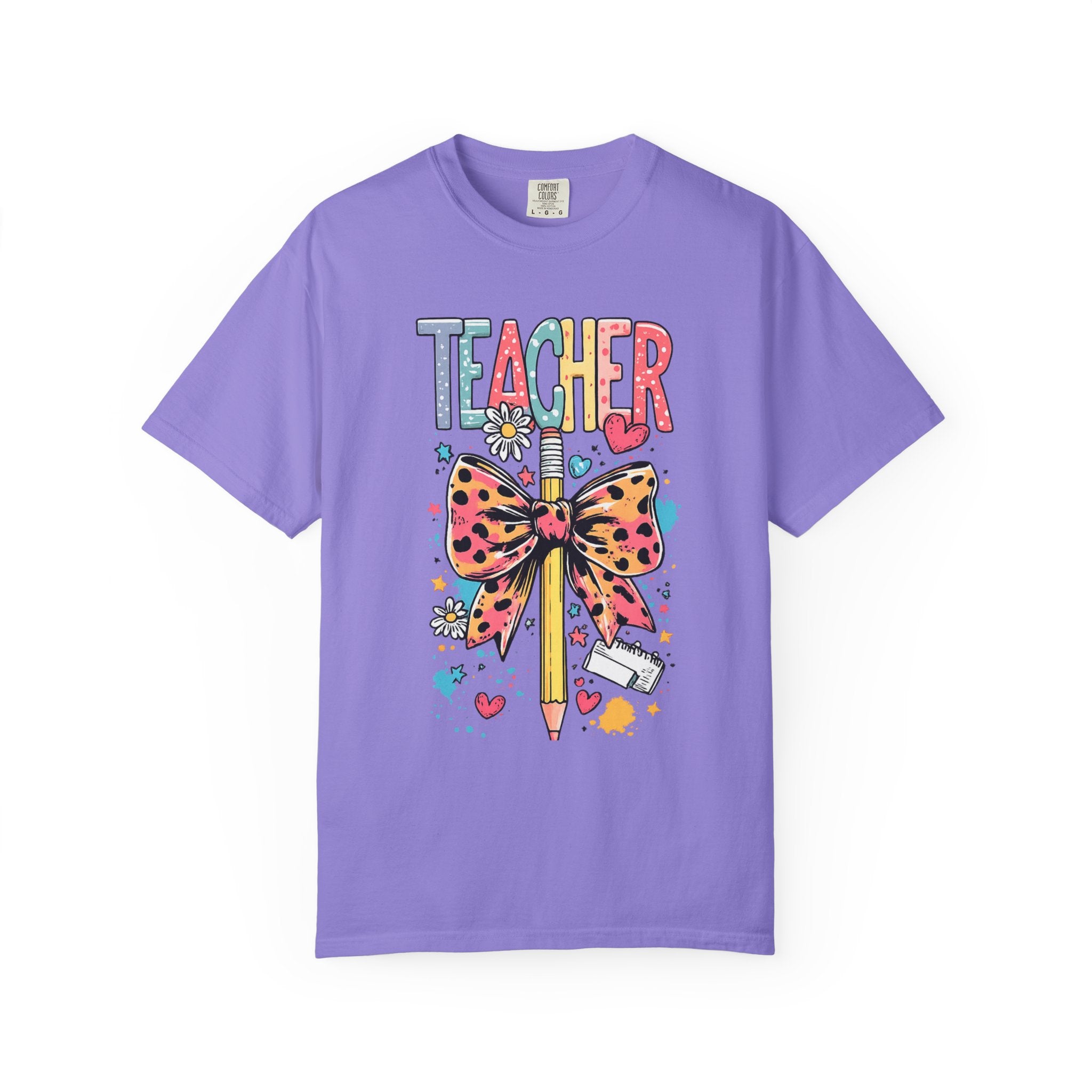 Colorful Leopard Print Back‑to‑School Tee