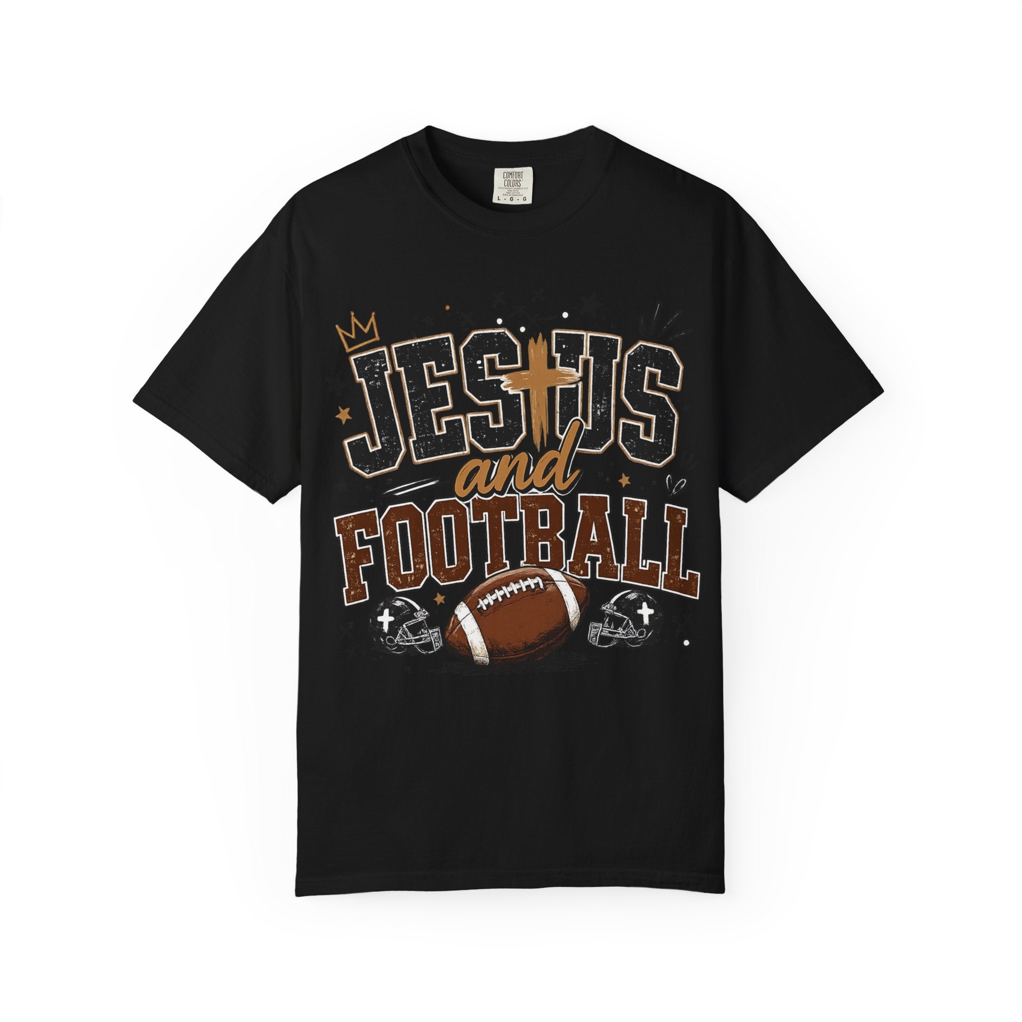 Jesus and Football T-Shirt — Faith & Football Graphic Tee