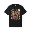 Teach Leopard Print Apple T-Shirt