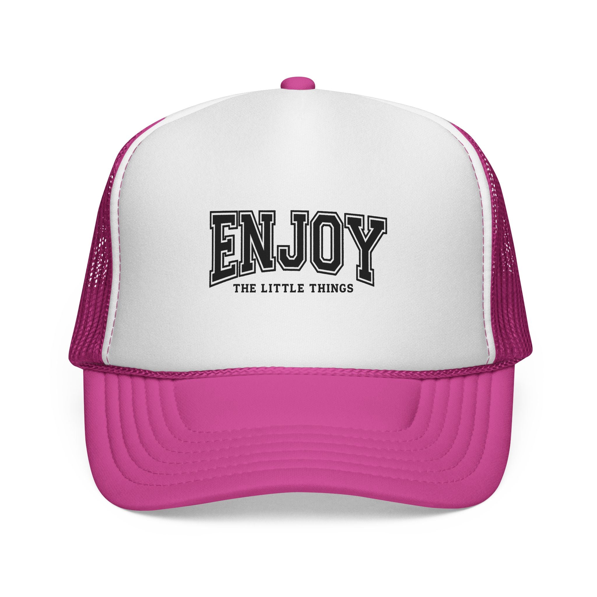 Enjoy Trucker Cap — "Enjoy The Little Things" Vintage Mesh Hat