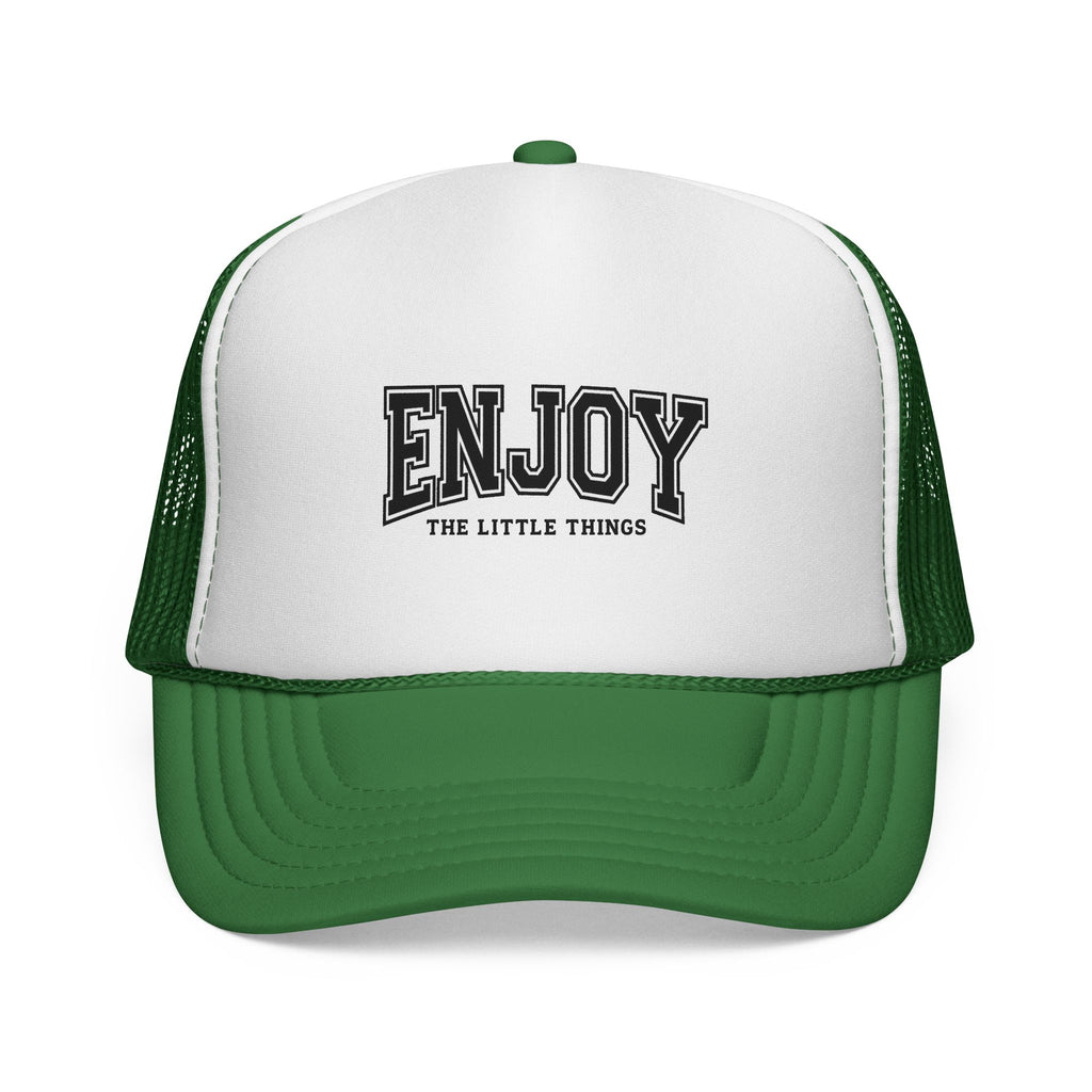 Enjoy Trucker Cap — "Enjoy The Little Things" Vintage Mesh Hat