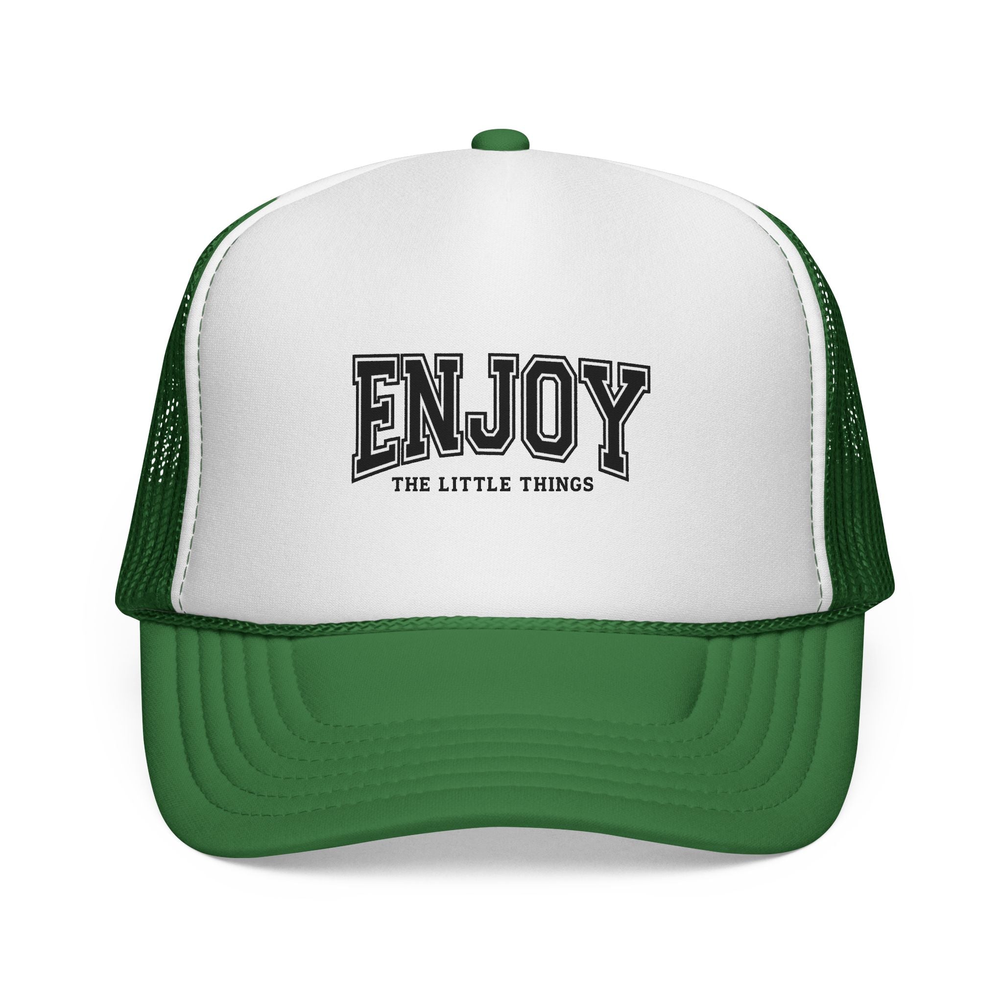 Enjoy Trucker Cap — "Enjoy The Little Things" Vintage Mesh Hat