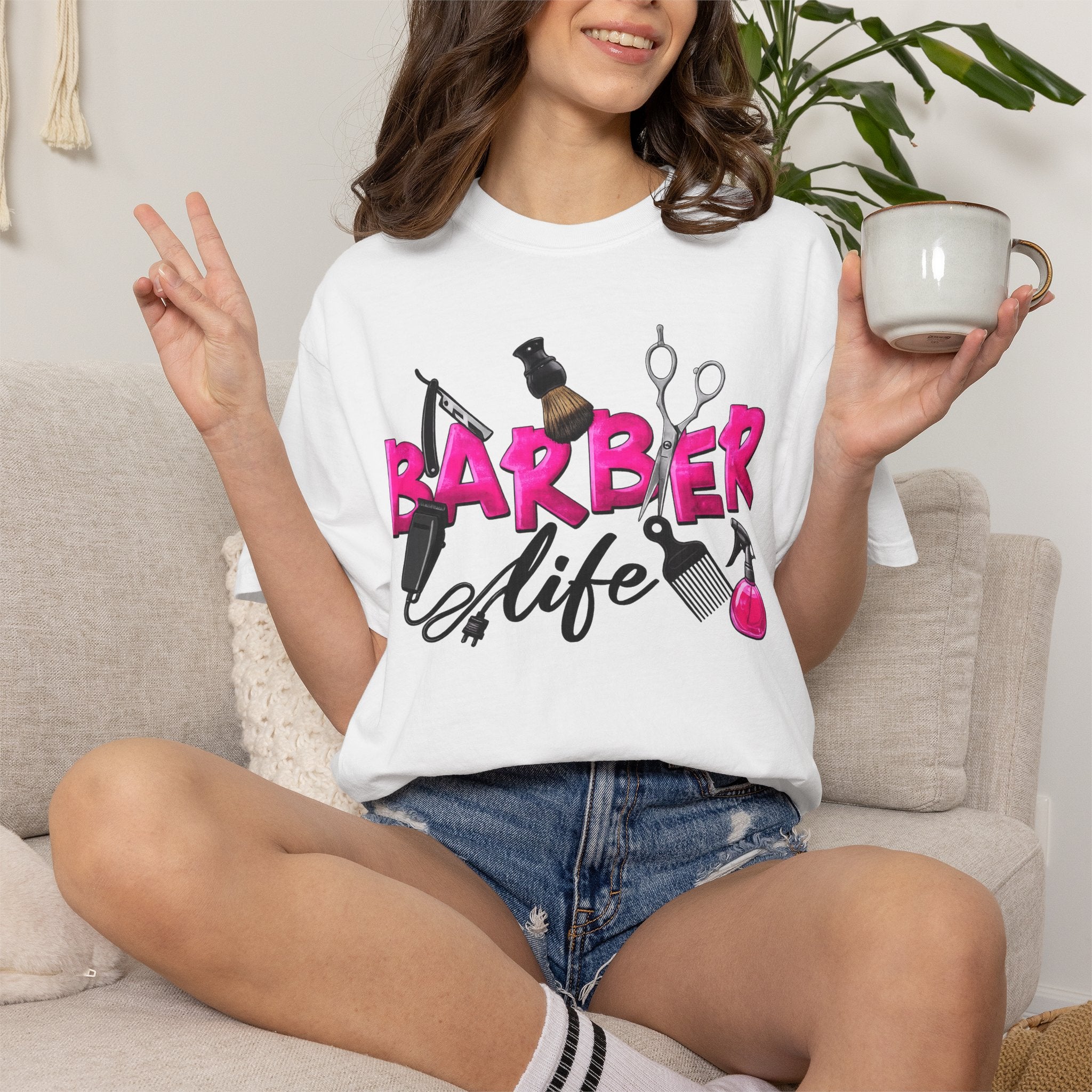 Barber Life T-Shirt — Barber Tools Graphic Tee