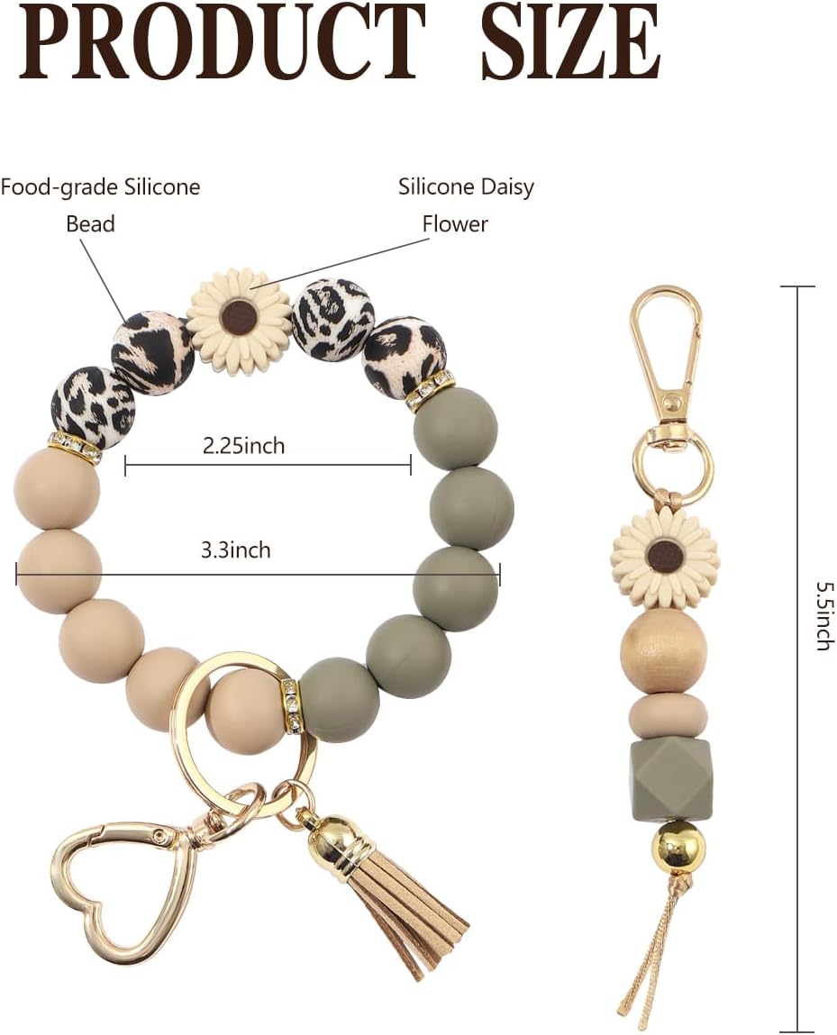 Stylish Silicone Keychain Bracelet