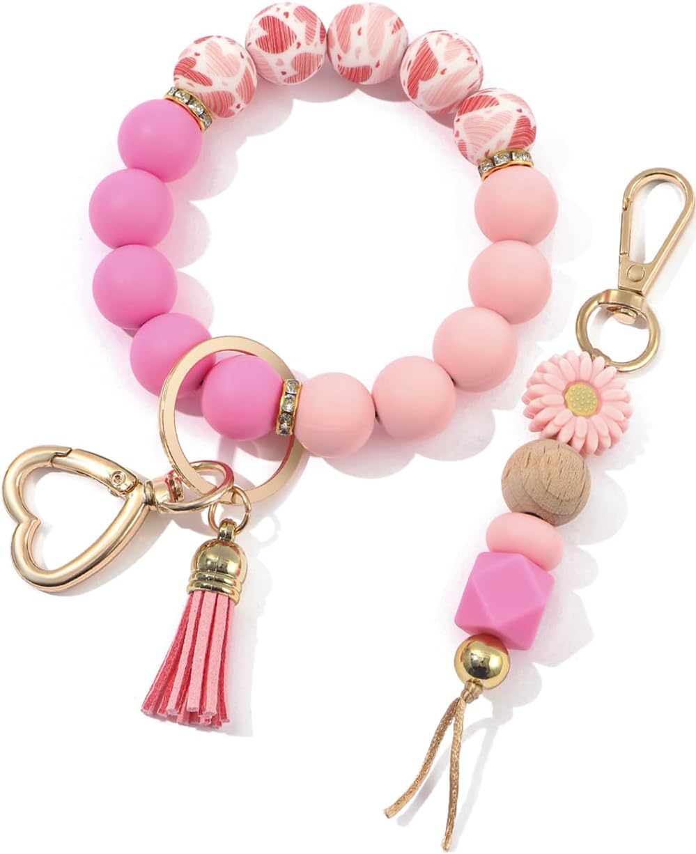 Stylish Beaded Keychain Set