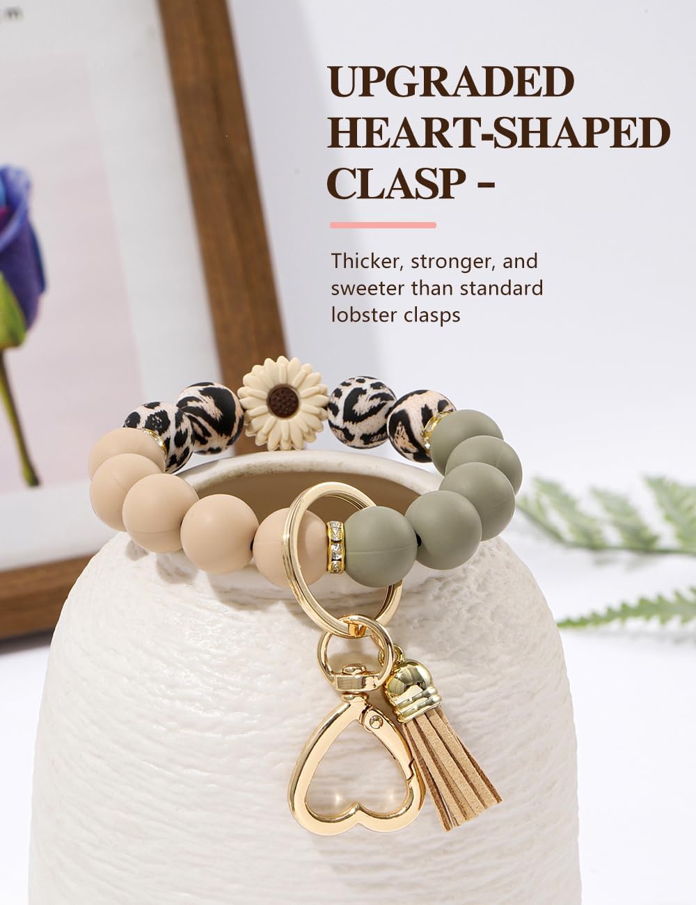 Stylish Silicone Keychain Bracelet