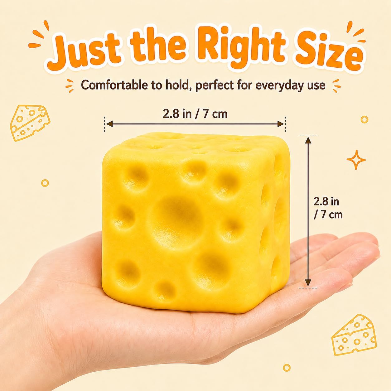 Cheese Squishy Stress Reliever