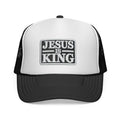 Jesus Is King Trucker Hat - Faith-Based Mesh Cap