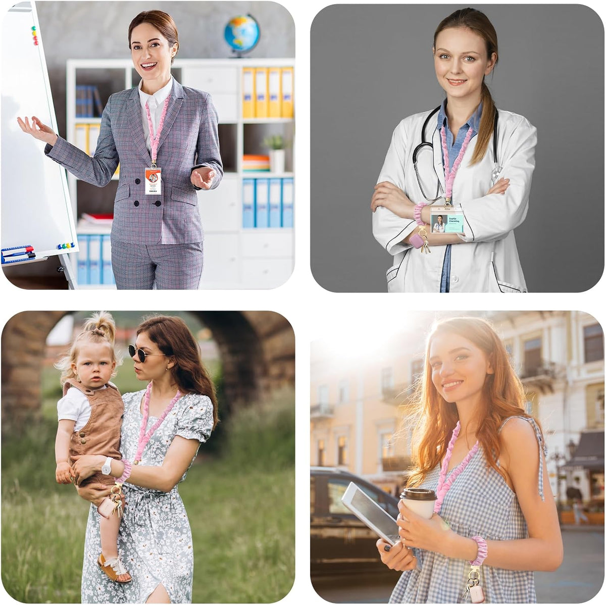 Stylish Lanyard & Keychain Set