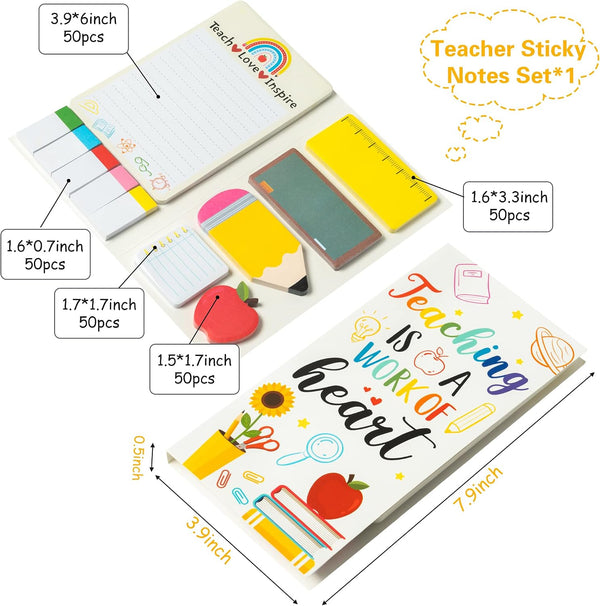 Heartfelt Teacher Sticky Notes Set