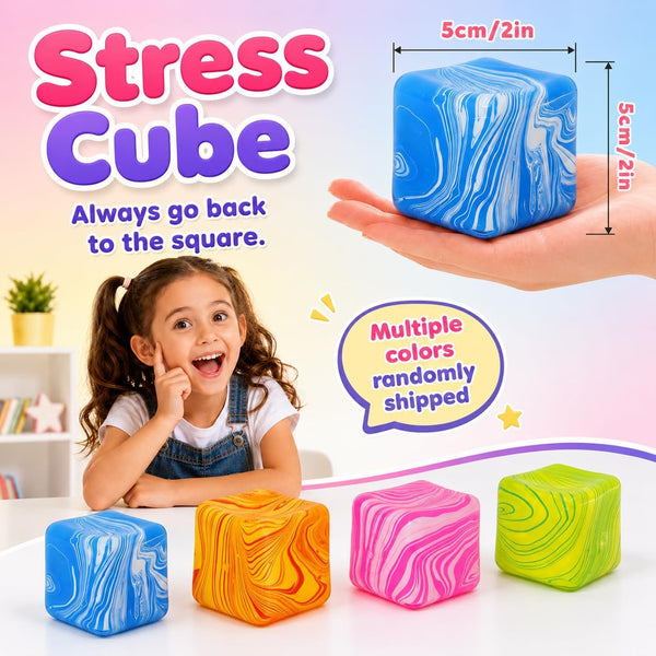 Calming Marble Squishy Cube