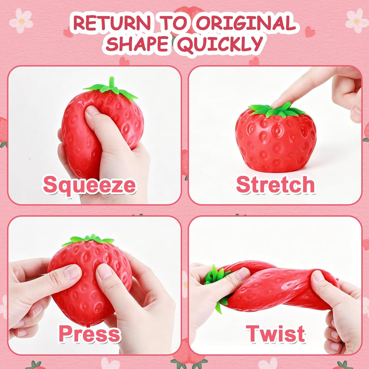 Giant Strawberry Squishy Toy