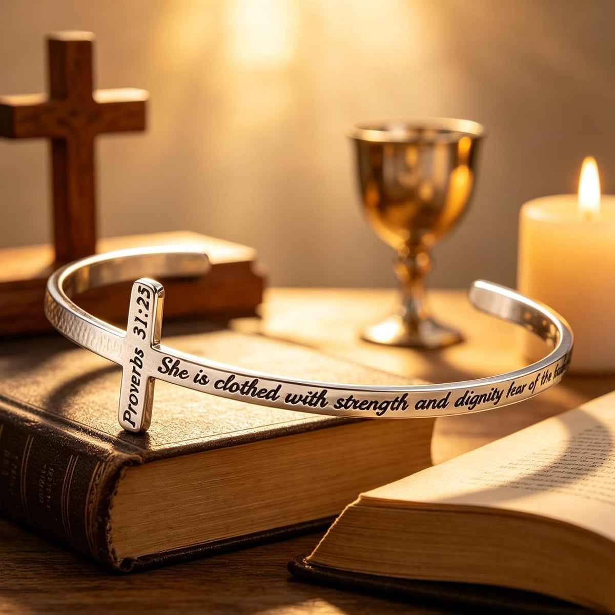 Inspiring Cross Bracelet Gift