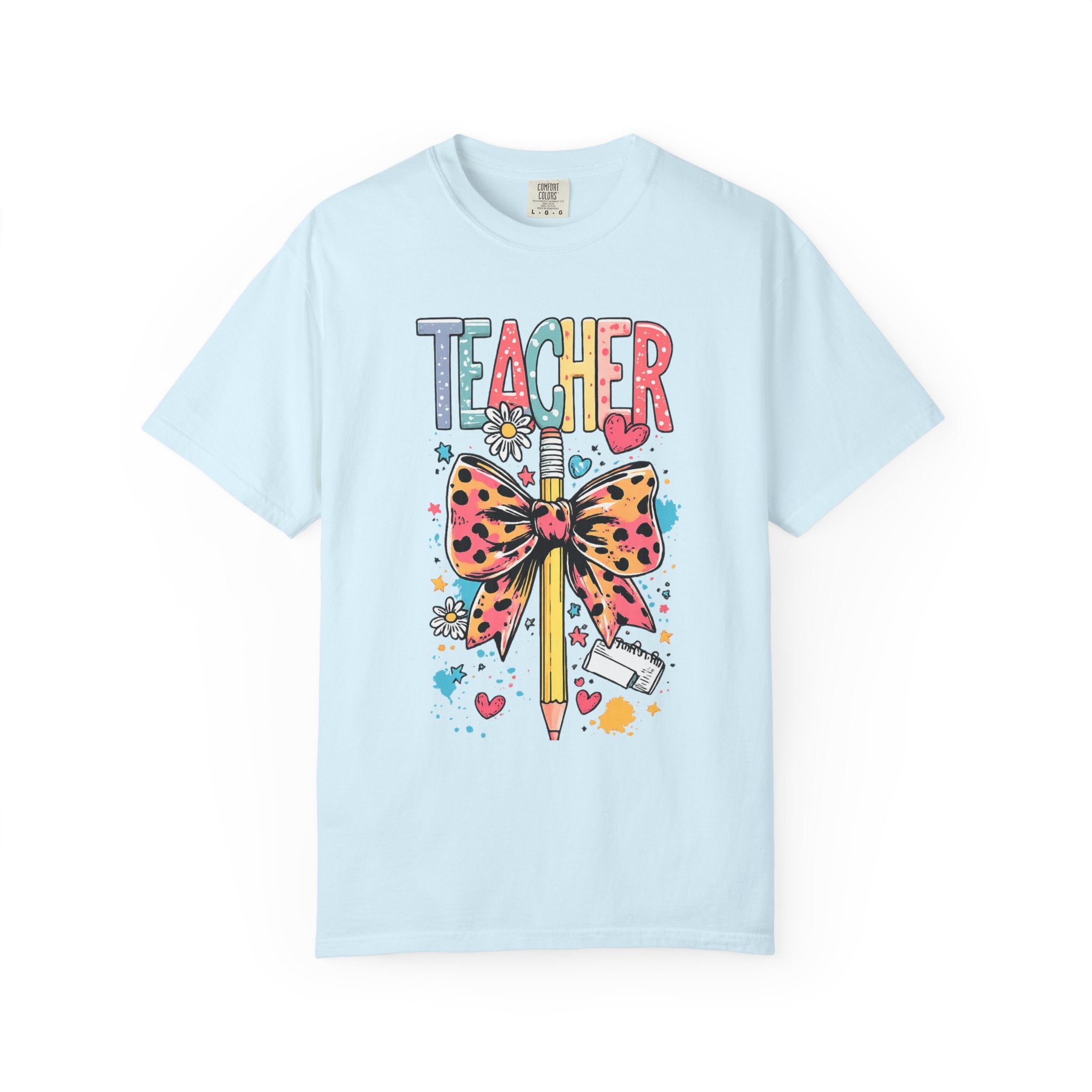 Colorful Leopard Print Back‑to‑School Tee