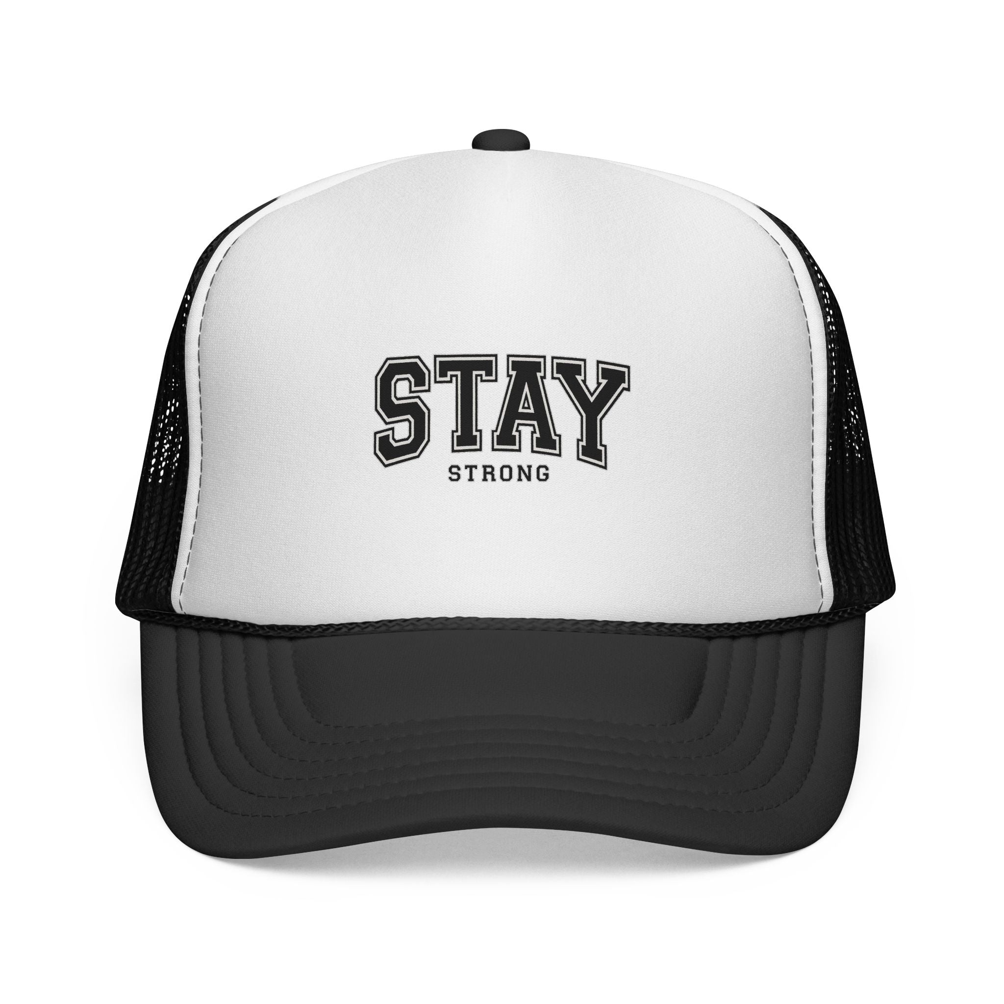 Stay Strong Trucker Cap — Motivational Mesh Back Hat