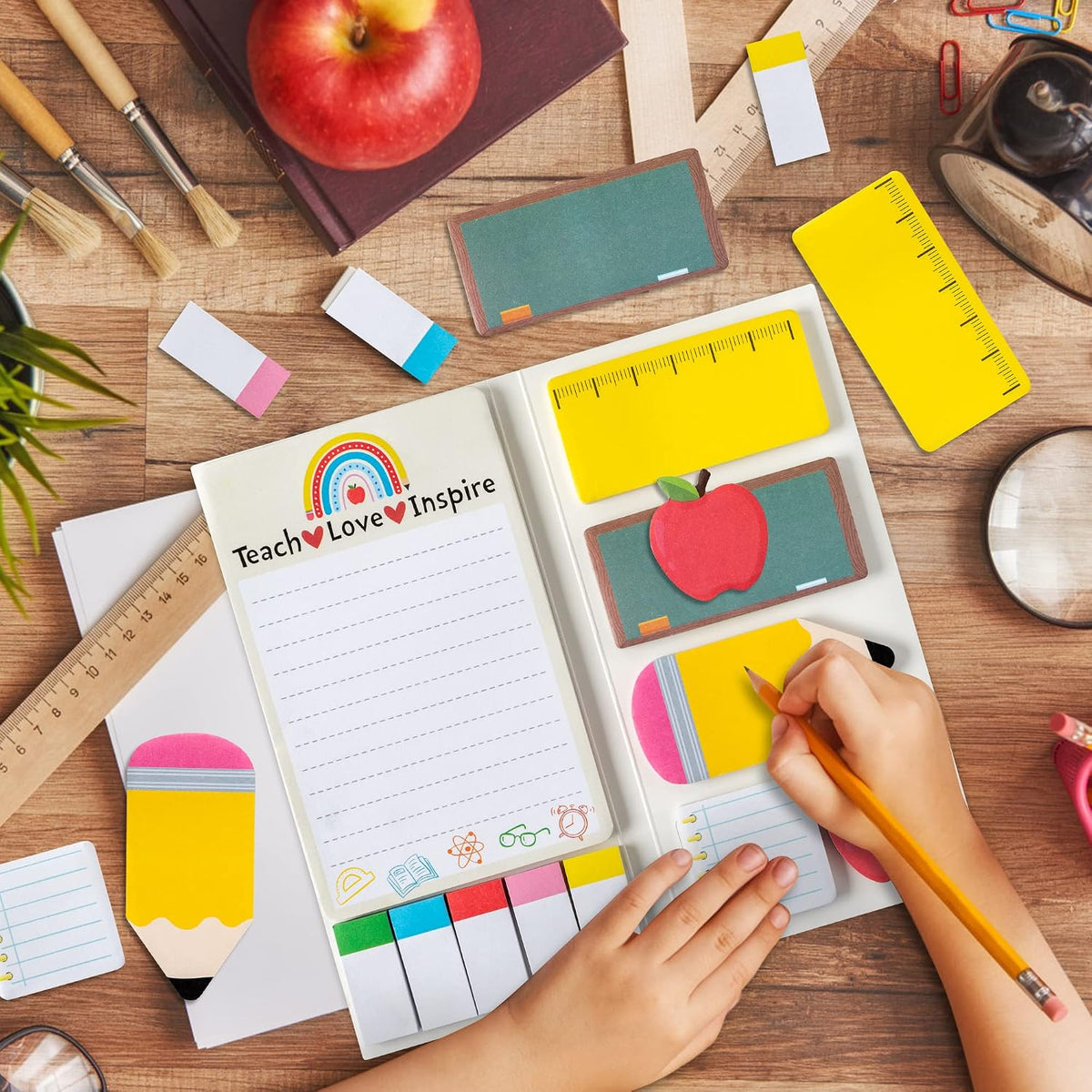 Heartfelt Teacher Sticky Notes Set