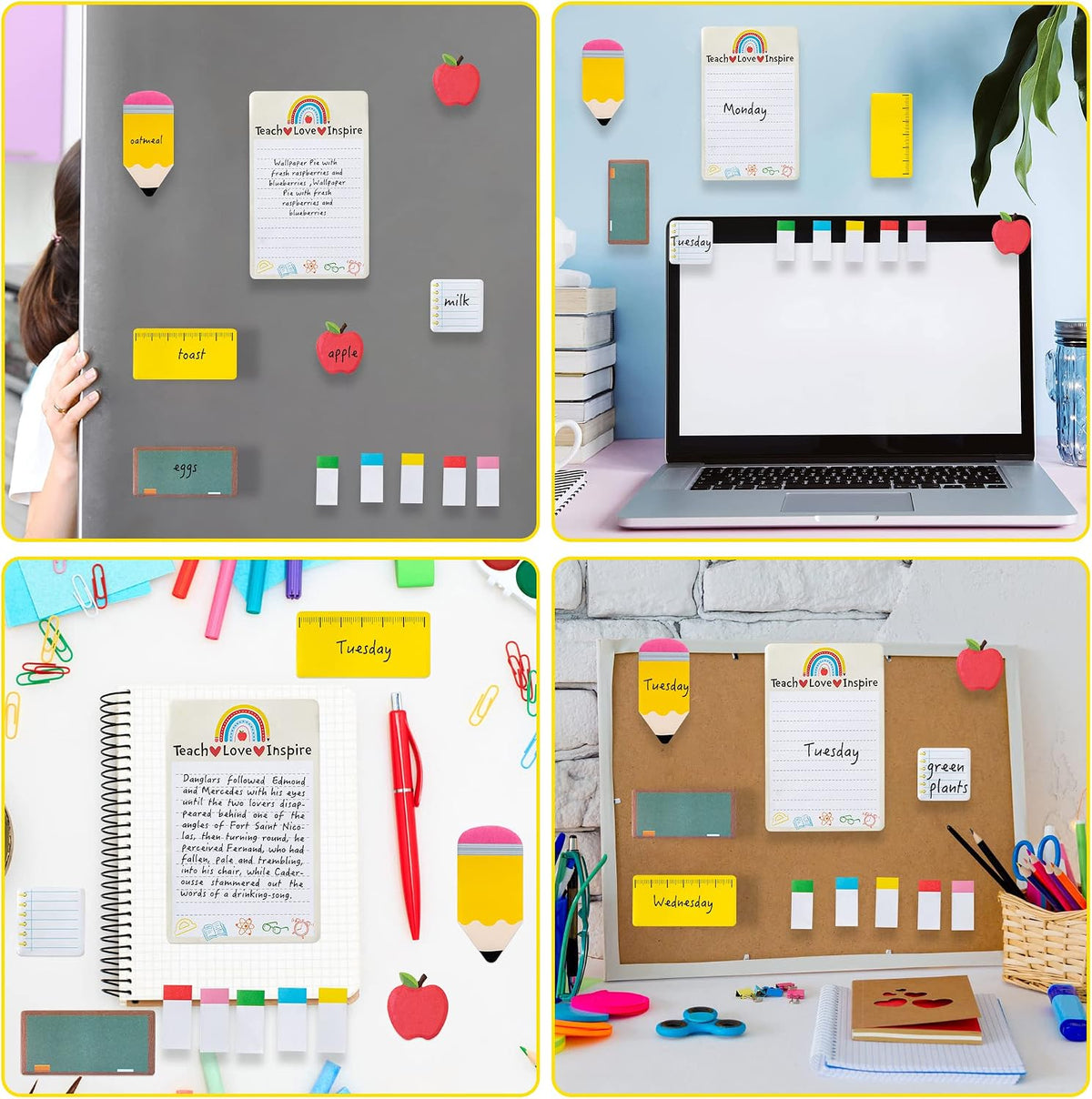 Heartfelt Teacher Sticky Notes Set