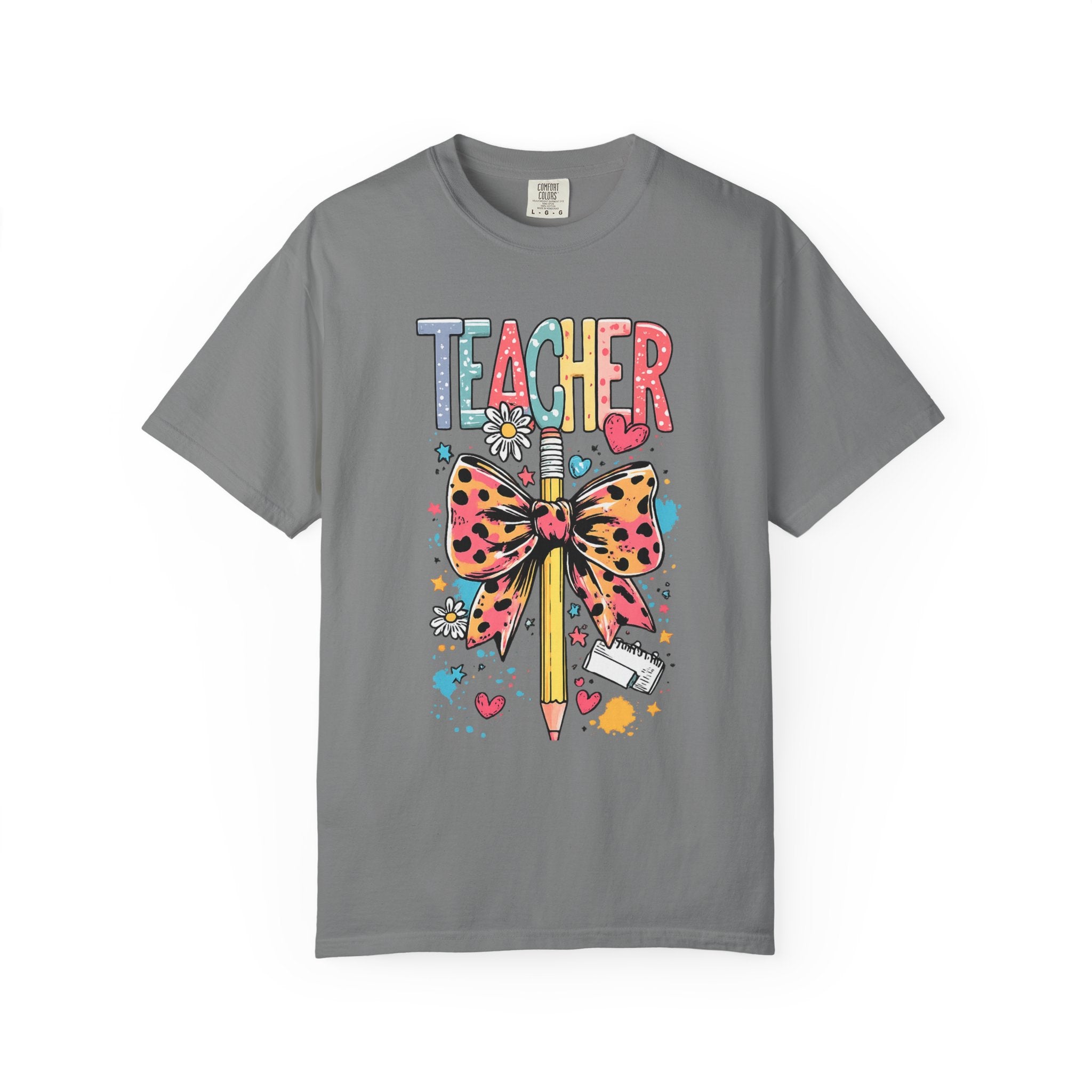 Colorful Leopard Print Back‑to‑School Tee